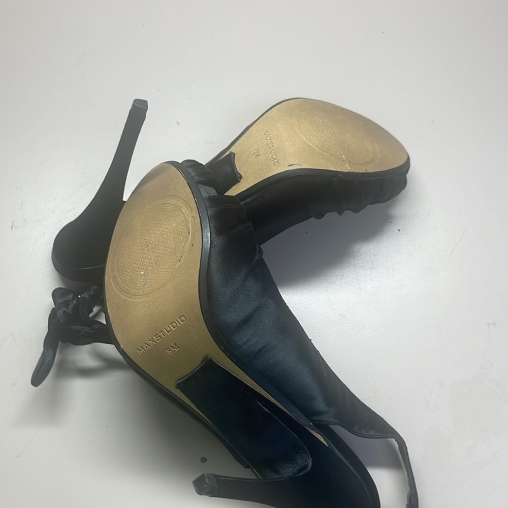 NWOT Max Studio 4.5" Heel Leather Shoes - Picture 7 of 8
